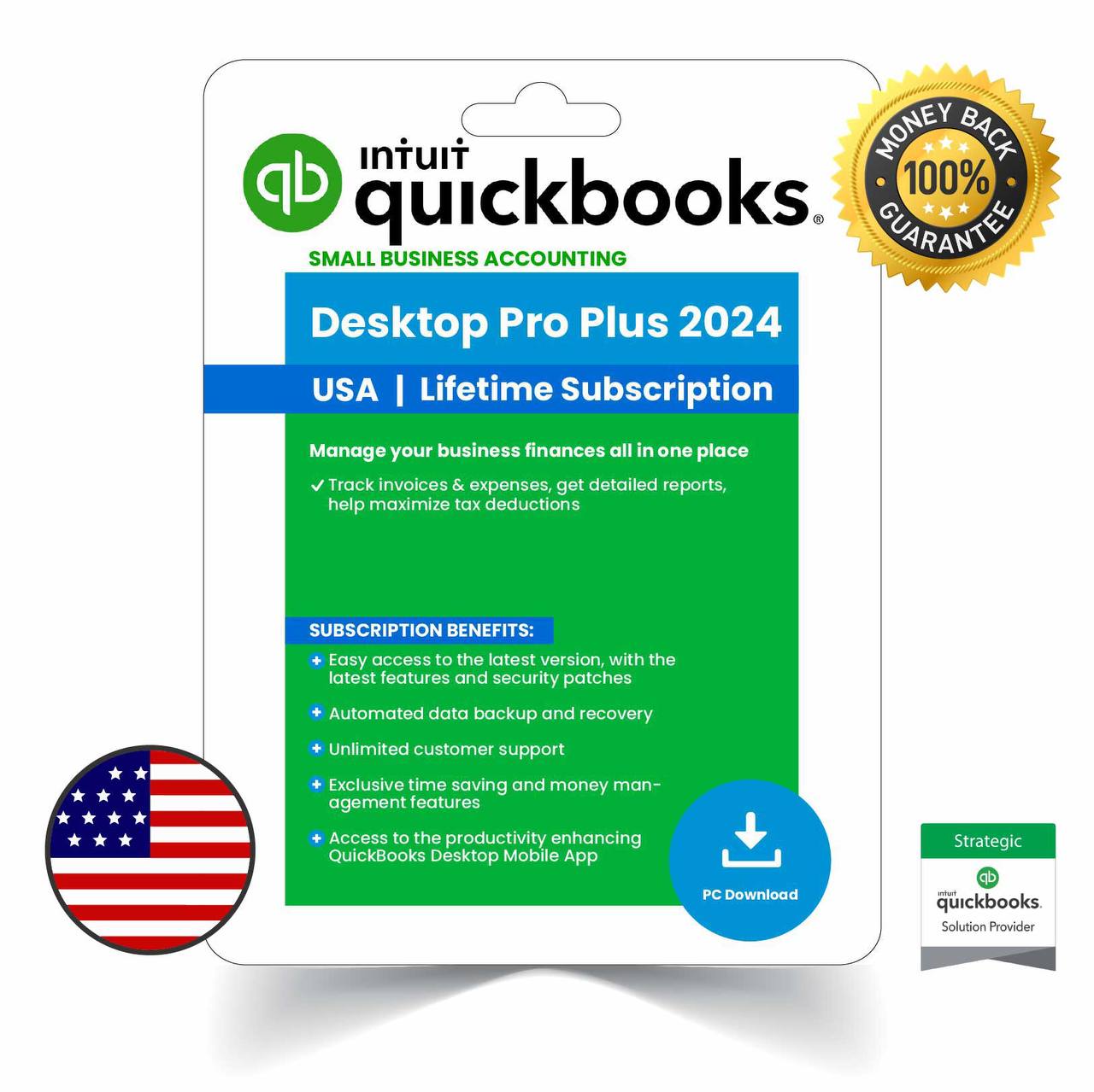 QBKS Desktop Pro Plus 2024 US  Lifetime for MAC