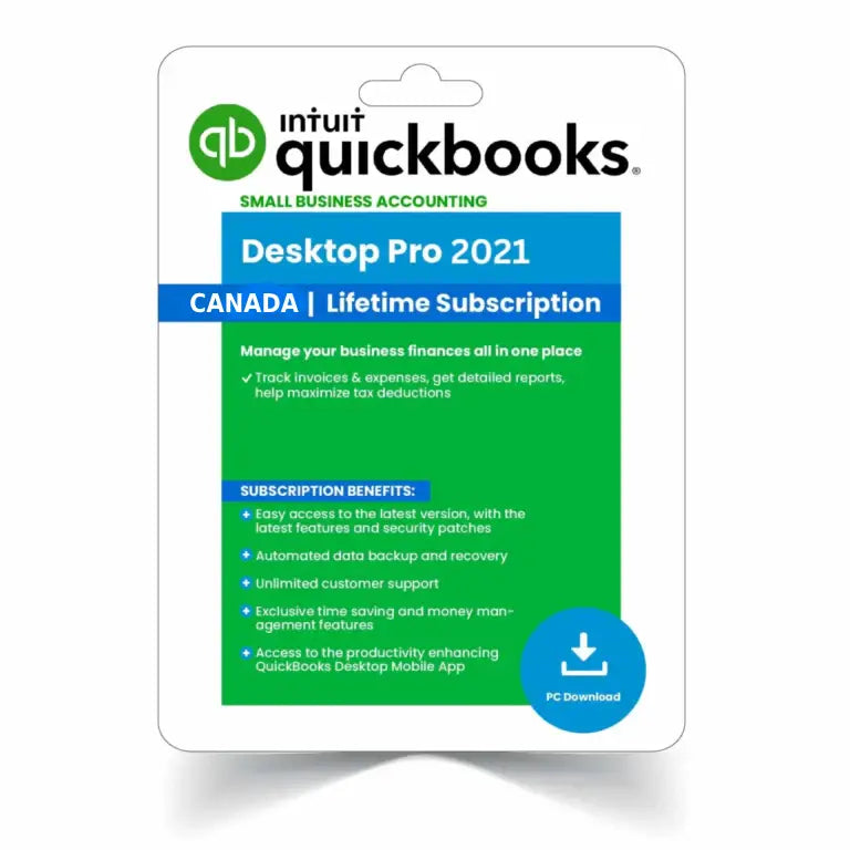 QBks desktop Pro 2020 CANADA for windows | Lifetime subscription ( no payroll )